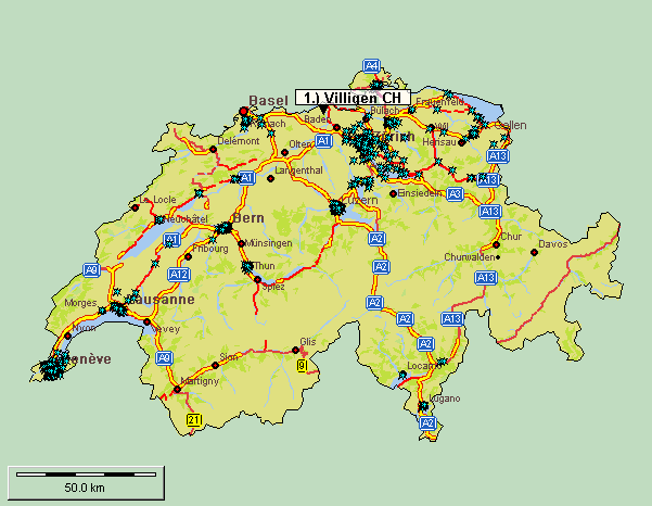 Situationsplan Schweiz